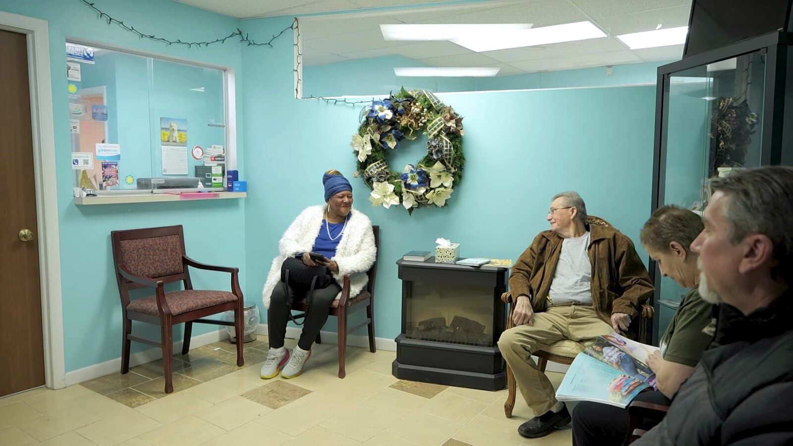 Patients relaxing in the Tender Dental Care waiting room